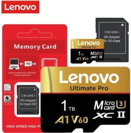 Lenovo Original 128GB Micro SD Card UHS-I A1 V60 Memory TF Card for Smartphone Camera Drone 4K Video Recording