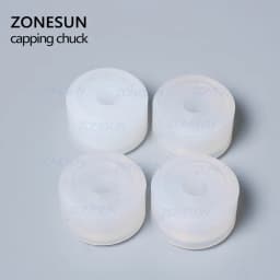 ZONESUN Friction Wheels Rubber Pad Capping Chuck Head For Cosmetic Perfume Juice Capping Machine