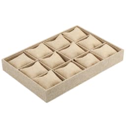12 Grid Bracelet Watch Premium Pillow Plate 35*24cm Velvet Earnail Pendant Jewelry Display Tray