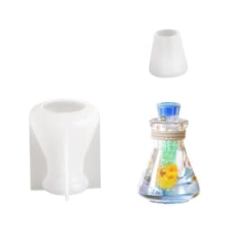 Small Bottle Pendant Silicone Mold Epoxy Resin Molds DIYs Heart Wishing