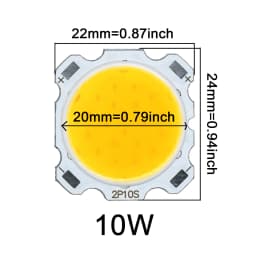 10pcs 3W 5W 7W 10W High Power LED Source Chip 13mm 20mm 24mm SMD LED COB Light Bulb LED Diode Light Lamp Spotlight Downlight DIY