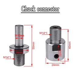 Sanou Lathe Chuck 3/4 Jaw Self-Centering K01-50 K01-63/ K02-50 K02-63 M14*1 Thread With Connecting Rod for Mini DIY Wood Lathe