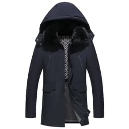 Canada Fashion Winter Jacket for Men Down Coat Parkas Men's White Goose Down Jacket Puffer Padding Detachable Fur Collar HYX0018