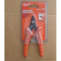 Milwaukee 48-22-6105 Mini Flush Cutters Spring Assisted Precision Wire Cutters For Electrical Work