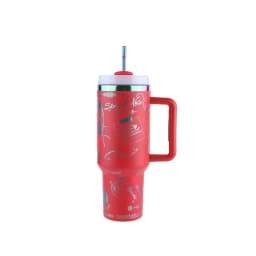 40oz Vacuum Insulated Car Mug Thermal Coffee Car Cup with Straw Stainless Steel Vacuum Insulated Tumbler for Sports Outdoor Tour