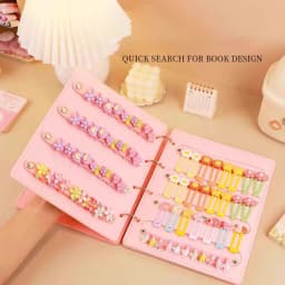 1pcs Hair Bows Organizer Book Large Capacity Headband Holder Hair Clip Storage Space Saving Accessory For Girl Room