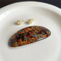 French Retro and Elegant Hair Clips - Retro Low Ponytail Clips, Oval-Shaped, Perfect for Both Casual and Formal Hairstyles