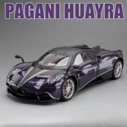 Large Size 1:18 Pagani Huayra Toy Model Car Diecast Alloy Sport Cars Sound Light Pull Back Shock Absorption Models Festival Gift