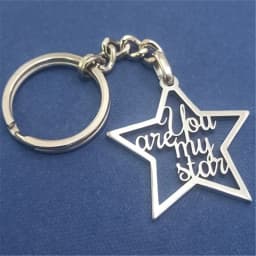 Custom Name Keychain Personalized Stainless Steel Pendant Keychains for Women Men Customized Nameplate Keyring Jewelry Gifts