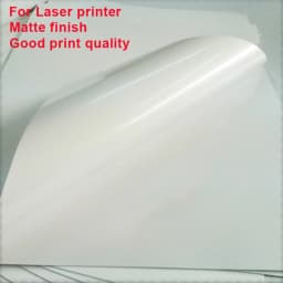 Waterproof A4 Blank Matte White Adhesive Vinyl Sticker Label Paper for Laser Printer