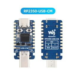 RP2350 USB-A Mini Development Board RP2350A Waveshare Expansion Board Programmable I/O Compatible with USB 2.0/1.1 Transmission