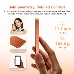 Blackview WAVE 2C Mini Palm Smartphone, 12GB RAM(3GB +9GB RAM) 32GB ROM, 5 Inch Small Screen, Android 16, 3000mAh Battery, 1080P Video Recording, Face Unlock, Google Lens, Free Soft TPU Protective Case