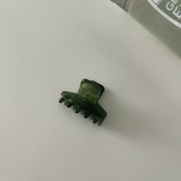 High-quality green twill acetate grab clip gentle back of the head shark clip bath clip hairpin headwear