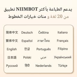 Niimbot B1 Wireless Thermal Label Printer Food Tag Barcode Price Small Business 20-50mm Print Width Label Machine for Home