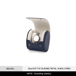 Oirlv Leather Watch Roll 1 2 3 Slots Luxury Watch Storage Box Travel Bag Watch Case Gift Box Watch Pouch Watch Organizer for Men
