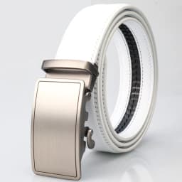 3.5cm New Men's Leather Belt Alloy Automatic Buckle Business Leisure Youth Middle-aged and Elderly Belt Designer Belt for White