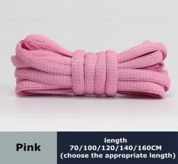 Durable Oval Polyester Flat Shoe Lace Semicircle Sports Shoelaces Classic Casual Boots Shoestrings for Adult Unisex