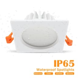 Waterproof Led Downlight Square Round Recessed Ceiling Downlight 5W 7W 12W 15W Ceiling Led Spot Lamp For Bathroom Toilet Balcony