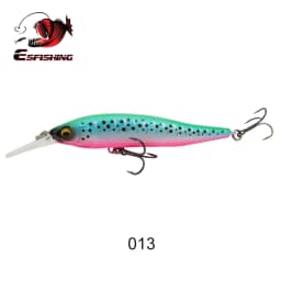 ESFISHING Wobble Hard Lure NAHAN 75mm 7.1g 0-2.4 Dive Fishing Baits Flow Floating Minnow Isca Artificial