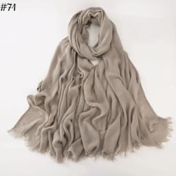95 Colors Soft Cotton Viscose Scarf Rayon Material Muslim Hijab Mid Eastern Plain Solid Color Headscarf With Tassel