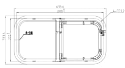 700*400mm/600*300mm RV Window Caravan Side Window Caravan Display Window Motorhome Window Insect Protection