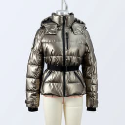 Hooded Skiing Coats Women Solid Stand Collar Belts Pleated Zippers Full Sleeve Thicken Cotton Jacket 2026 Winter Lady Outwears
