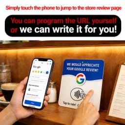 10pcs Google Signboard Card NFC Code Tap Business Desktop Sticker Google Card Social Media RFID Card NFC Google Review Card