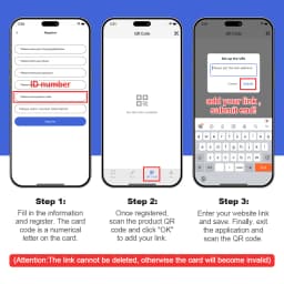 Spanish English QR Code NFC Standing Sign Google Review NFC215 Review Stand Click URL Unlimited Modification Editing QR Codes
