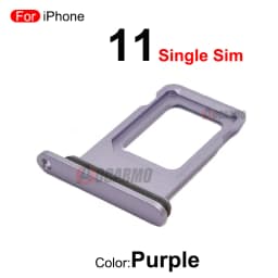 1Pcs/Lot For Apple iPhone 11 SIM Card Tray Drawer Holder Single Dual Slot Replacement Parts