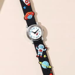 Spaceman Children Watch For 1-15 Years Old Boys Soft Silicone Cartoon Kid Wristwatch Clock