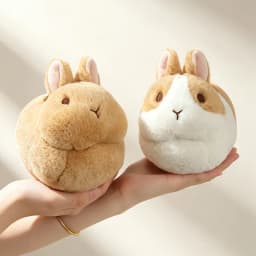 15cm Mini Little Rabbit Plush Toys Soft Cozy Chubby Lifelike Bunny Hanging Doll Cute Keychain Bags Decor Kids Birthday Gift