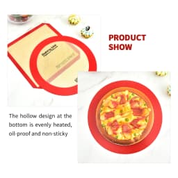 1Pcs Silicone Baking Mat for Kitchen Rolling Kneading Oven Mat Heat Resistant Non-Stick Board for Baking
