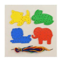 Threading Boards for Kids Sensory Basic Life Skills Practice Montessori Educational Toys Party Favors Classroom Prizes