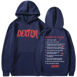 TV Play Dexter Morgan Harry's Code Hoodies Men's Women Casual Oversized Sweatshirts Fashion Vintage Hooded Pullovers Streetwear