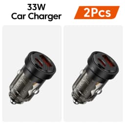 Toocki 33W Car Charger Quick Charge PD 3.0 SCP 5A USB Type C Car Phone Charge Fast Charging For iPhone 14 13 Xiaomi Samsung S23