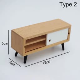 Miniature Sofa TV Cabinet Wardrobe For 1:12 Scale Dollhouse Furniture Mini Furnishing Scene Model Playing House Micro Landscape