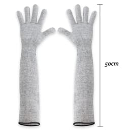 1/2PCS Level 5 HPPE Safety Sleeves Anti Cut Arm Puncture Gloves Cutting Resistant Bracers Protector Household Breathable Gloves