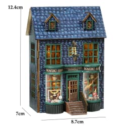 DIY Mini Wooden Doll House Assembly Building Model Pink Princess Villa Architecture Kit 3D Puzzle Dollhouse With Furniture Gifts