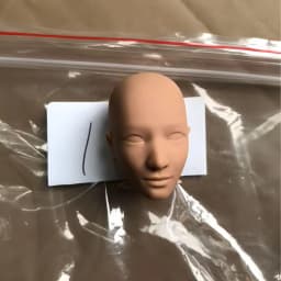 YUNYI 1/6 Male Doll Bald Head Super White Beige Brown Skin Doll Parts for DIY Makeup Practice Collectible Figure Accessories