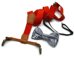 Child Kids Adjustable Elastic Suspenders Bow Tie Set for Children Boys Girls Wedding Birthday Costume Party Fashion Accessories