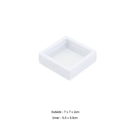PE Film Transparent Visible Jewelry Storage Box Ring Earring Box Bracelet Necklace Display Box Jewelry Dustproof Storage Box