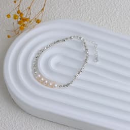 Minar 2026 Summer Colorful Crystal Irregular Pearl Beaded Bracelet for Women Silver Color Beads Coin Elastic Charm Bracelets
