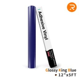 HTVRONT 12"X 5ft Permanent Adhesive Vinyl Roll 30x152cm Glossy Self-adhesive Film For Cricut Craft Art Sign Decal Windows Glass