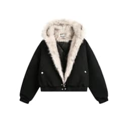 Puffer Padded Cotton Jacket Women's Winter Coat Harajuku Warm Thicken Coat Vintage Zip Up Outerwear Casual Streetwear Y2k Outfit