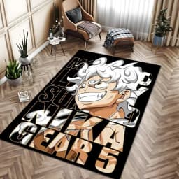 Anime Rug Popular Style Luffy Gear 5 One Nika Form Piece Ace Customize Cartoon Rug Handmade Carpet Area Rug for Home Decor