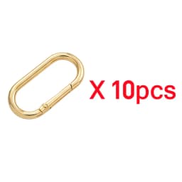 5-30pcs Oval Spring O Ring Openable 22-40mm Leather Bag Handbag Strap Buckle Connect Keyring Pendant Dog Chain Snap Clasp