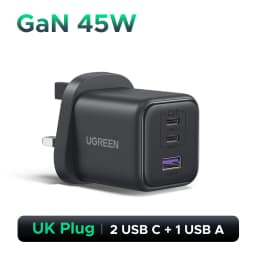 UGREEN 45W GaN Charger PD3.0 PPS QC3.0 USB C Fast Charger For Samsung S25 S24 Ultra iPhone 16 15 14 Pro Max iPad Xiaomi Tablet