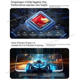 New Original HONOR 500 Pro 5G Mobile Phone 6.55" AMOLED Display Snapdragon 8 Elite Camera 200MP Battery 8000mAh Smartphone