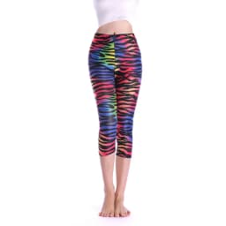 Printing Pants Women High Quality Capris High Waisted Floral Lady's Fitness Leggings Seventh Elastic Slim Short Leggings