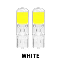 2X T10 W5W 194 T15 W16W LED Bulbs Reading Lights COB Auto Brake Lamp Glass Sapphire Drive-free Dome Light Amber 12V White 6000K